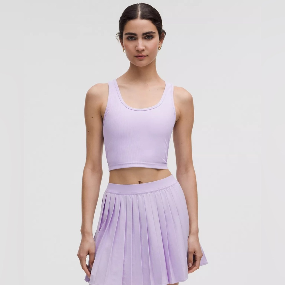 lululemon athletica power pivot training tank Lavender Frost size L